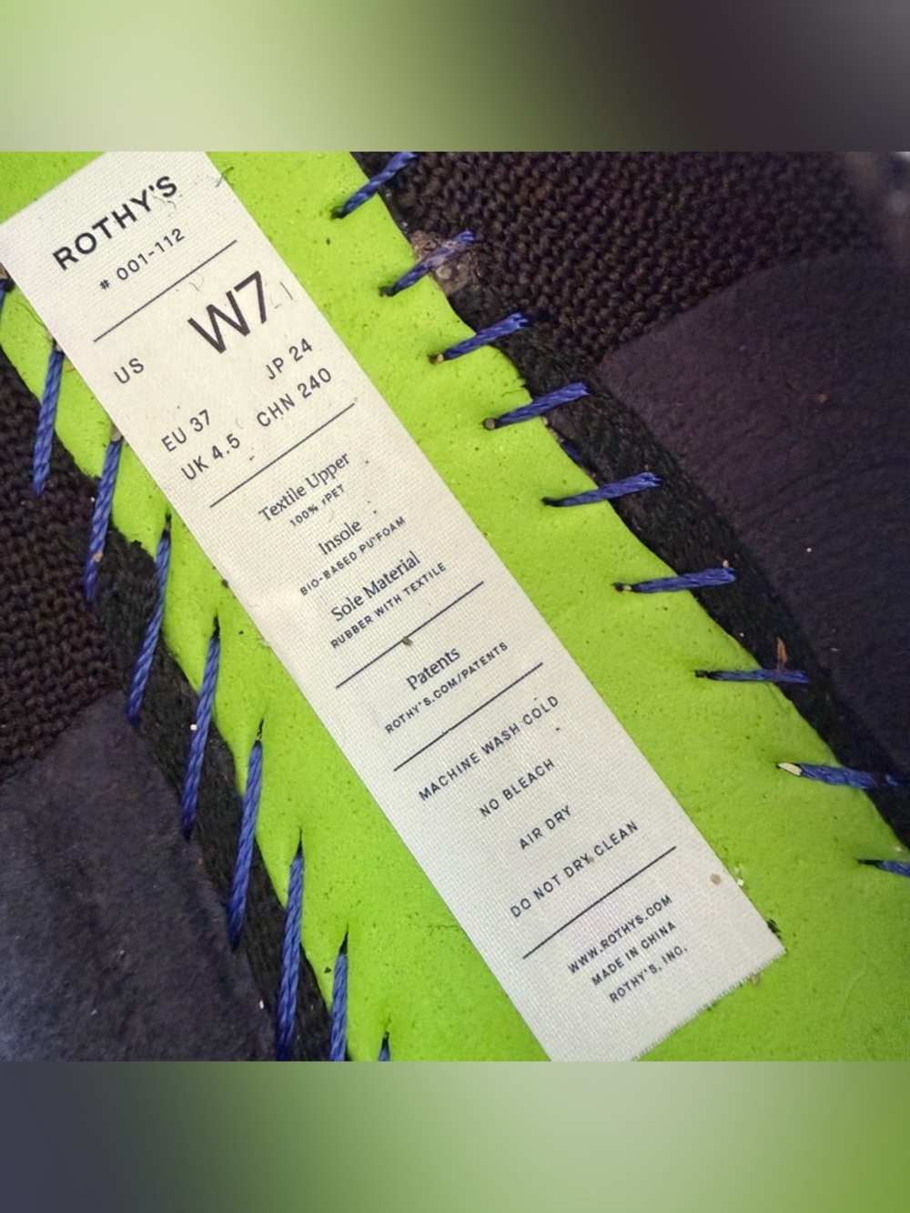 ROTHYS Round Toe Black Ballet Flat Shoes - Picture 6 of 6